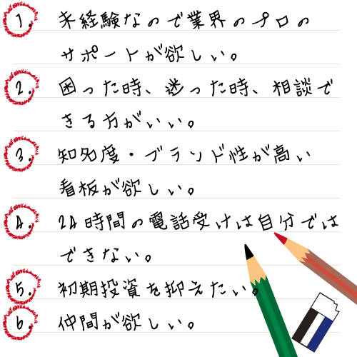 こんな方にFC加盟は最適