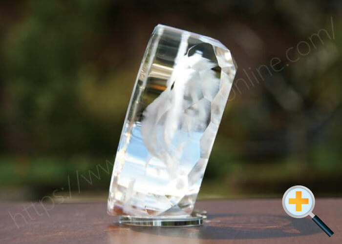 側面ト-３Ｄハートスタンドダイヤカット