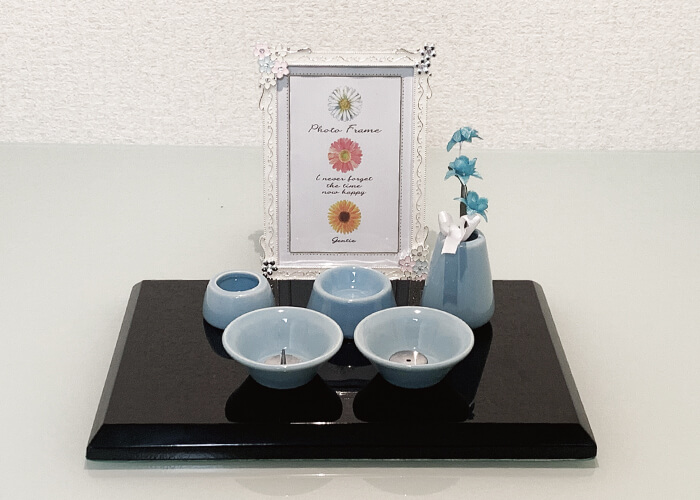 ペット仏具8点セット「陶器」コーディネイト2