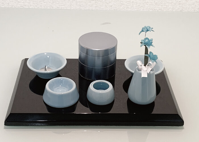 ペット仏具8点セット「陶器」コーディネイト4