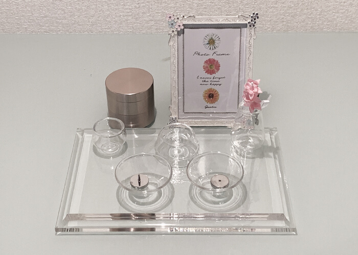 ペットアルミ分骨壺-コーディネイト例